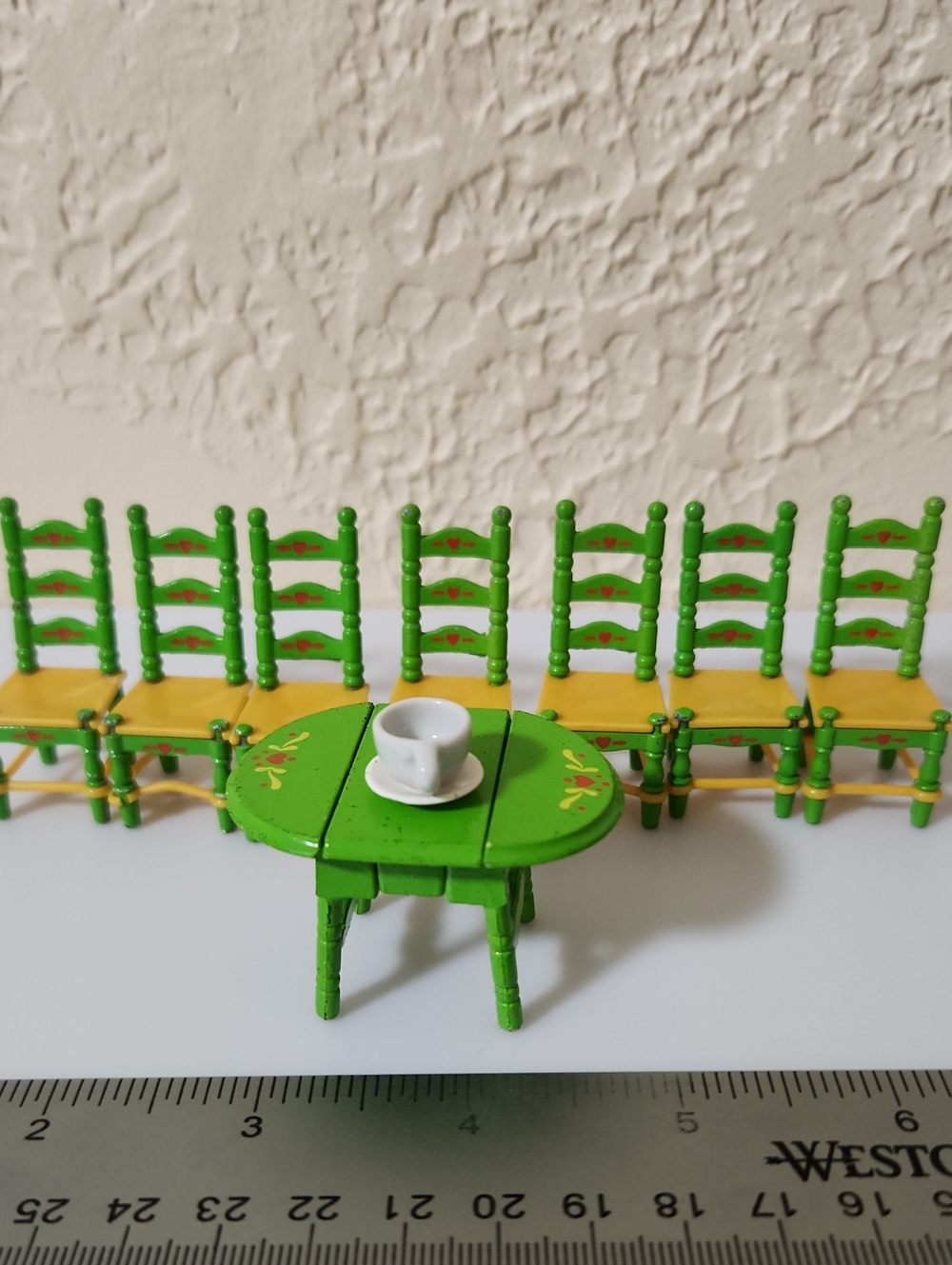 Vintage 1980s Mattel "The Littles" die-cast metal dollhouse furniture pieces - Picture 14 of 16